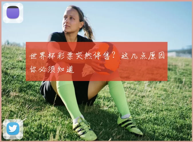世界杯彩票突然停售？这几点原因你必须知道