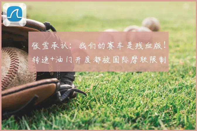 张雪承认:我们的赛车是残血版!转速+油门开度都被国际摩联限制